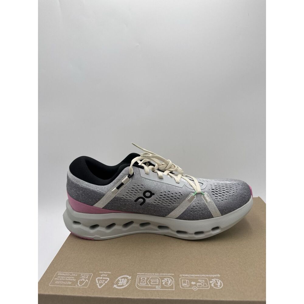 On Cloudsurfer 2 Running Sneaker White Mineral Gray Men’s Size 12 NWB No Lid - Picture 3 of 9